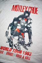 Load image into Gallery viewer, Motley Crue: Vintage 83 Tour T shirt - StitchStreet.com