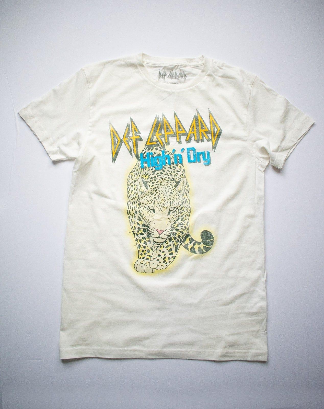 Def Leppard: High and Dry with the leopard logo. – StitchStreet.com