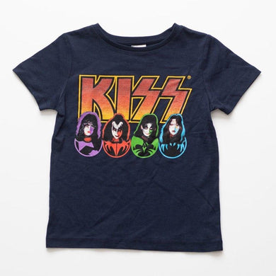 Kiss: Kids Navy Original Lineup Tee - StitchStreet.com