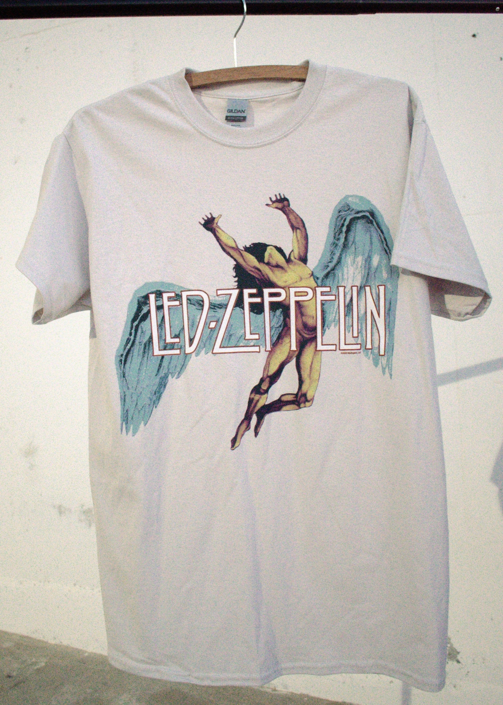 Led zeppelin fallen angel t shirt hotsell