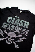 Load image into Gallery viewer, The Clash Skull &amp; Crossbones Black T-shirt - StitchStreet.com
